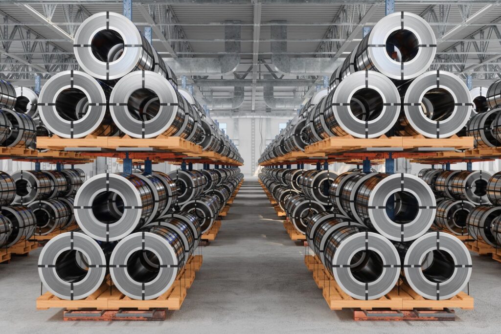 industrial steel flanges clean background product photo